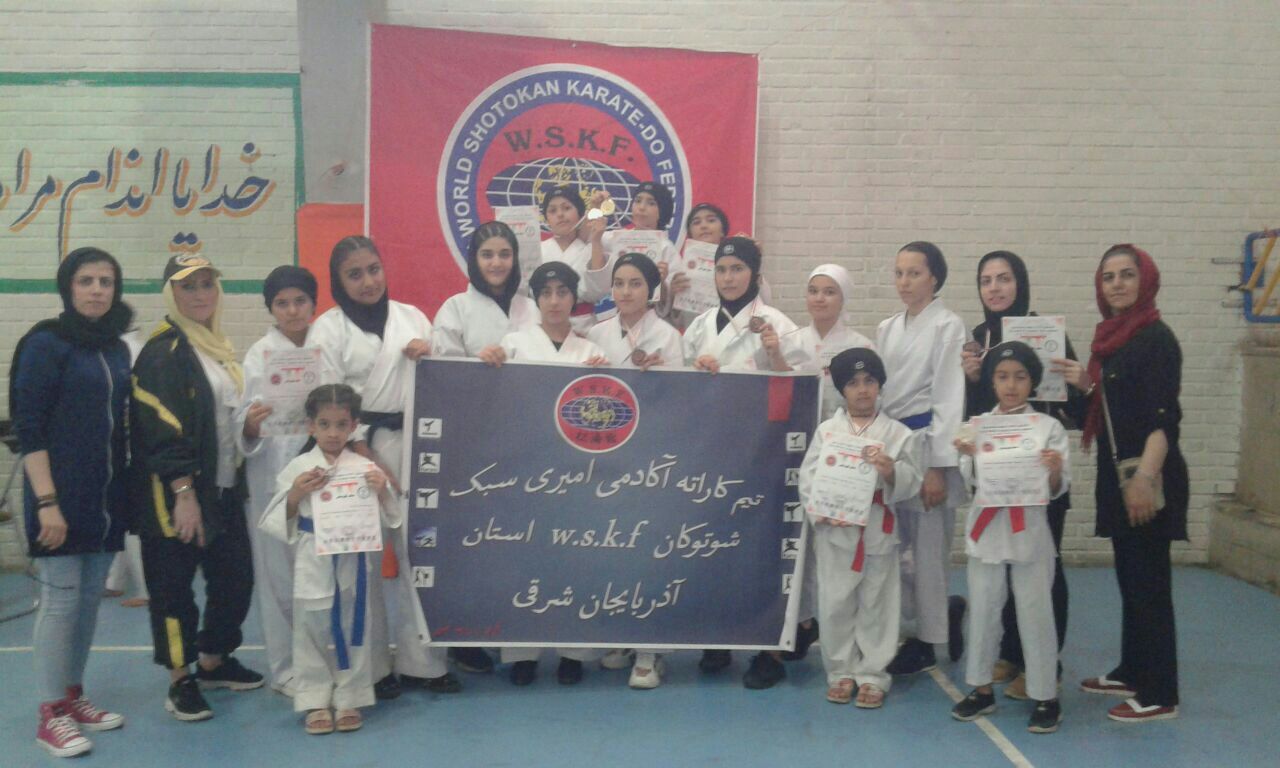 درخشش بانوان کاراته کا آذربایجان شرقی در مسابقات کشوری