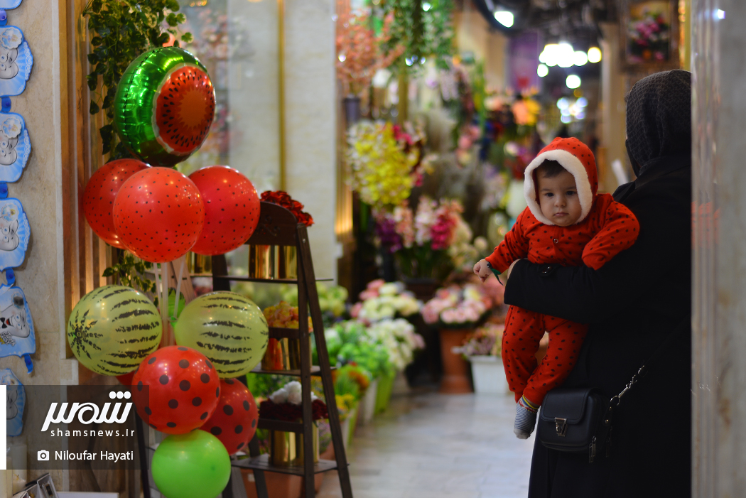 تب و تاب شب چله در بازار تبریز