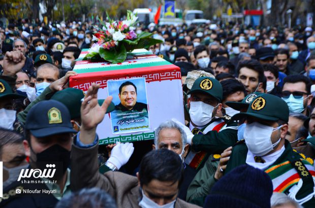 مراسم تشییع شهید صمد فاتح نژاد