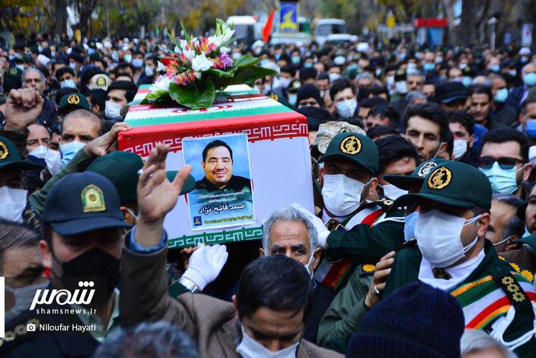مراسم تشییع شهید صمد فاتح نژاد