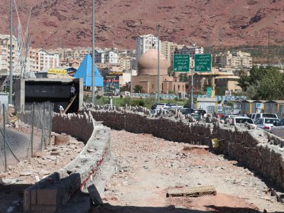 آخرین مراحل ساخت عرشه پل‌های میدان شهید فهمیده