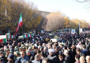 پیکر مطهر شهدای گمنام در تبریز تشییع شد